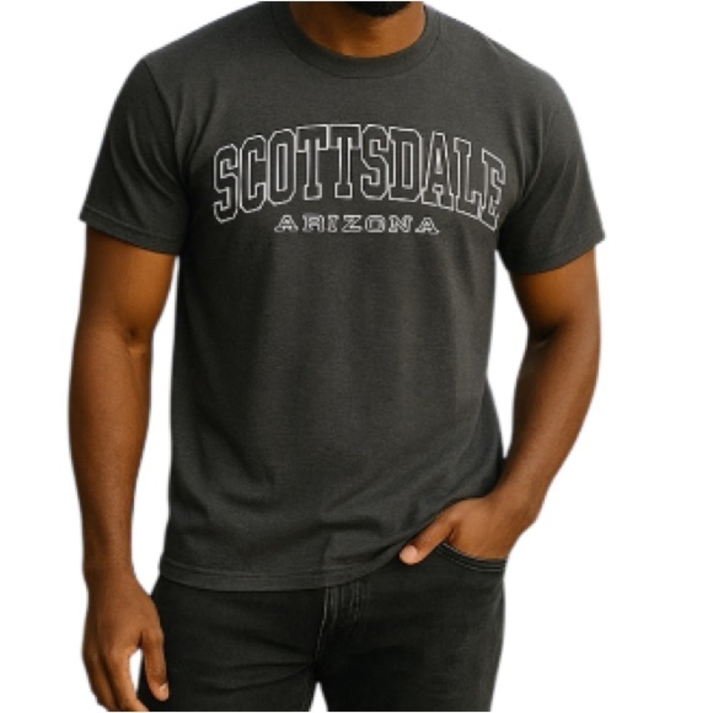 SCOTTSDALE Arizona Unisex Graphic Short Sleeve T-Shirt Grey Crewneck S